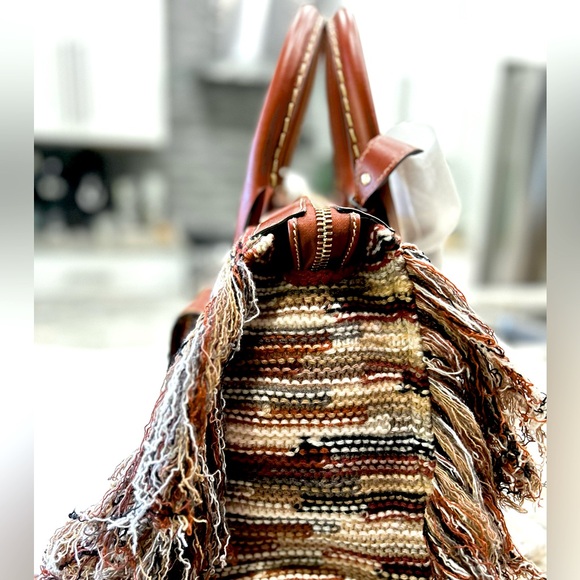 NWT Chloe Authentic Cashmere/Calfskin Large Multicolor Bag - Picture 2 of 16